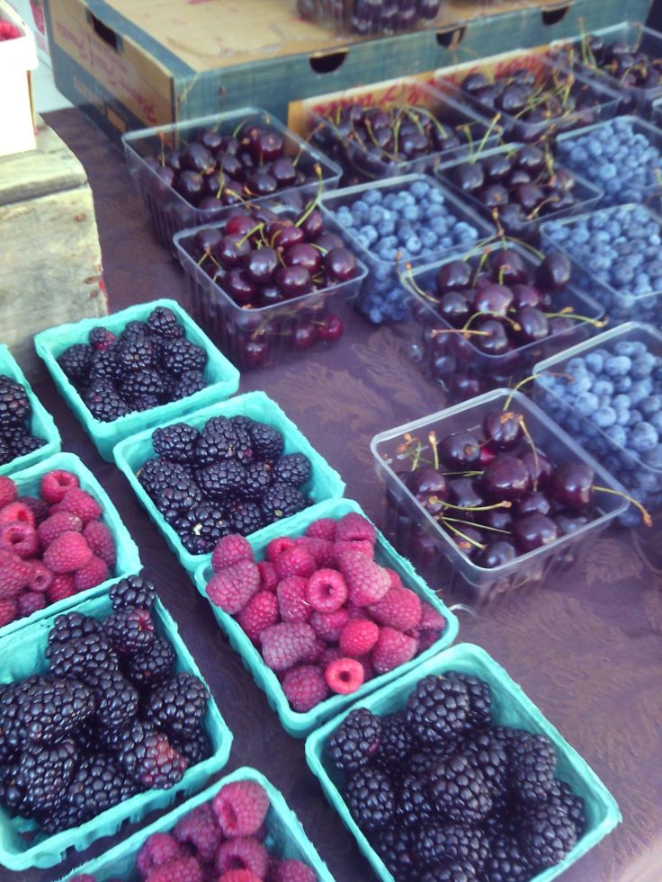 Berries from Wayne State's farmer's market.